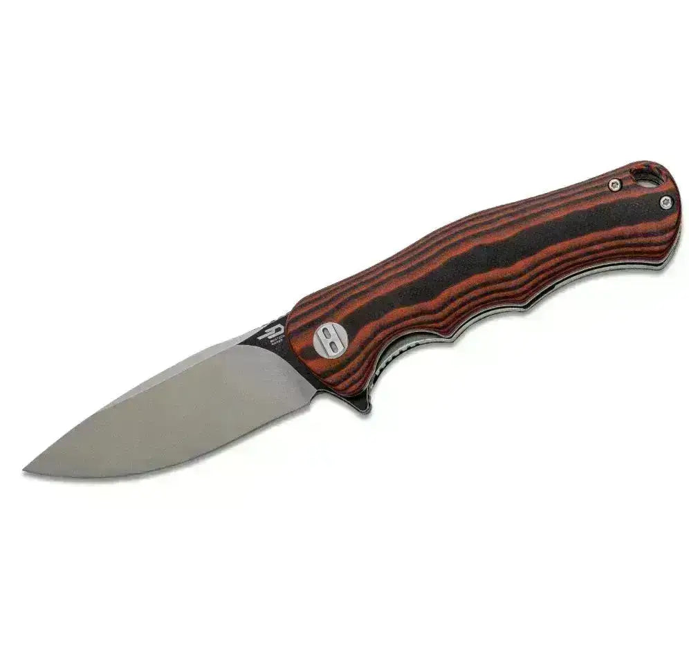 Bestech - Bobcat Foldekniv - Svart & Rød G10 - Game-On.no