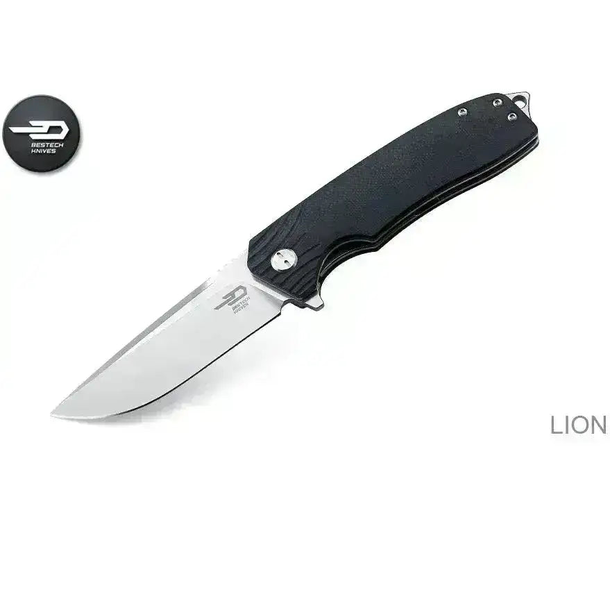 Bestech - Lion Foldekniv - Svart G10 - Game-On.no