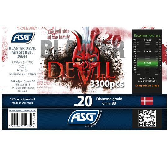 Blaster Devil Softgunkuler 0.20g - 3300stk - Game-On.no