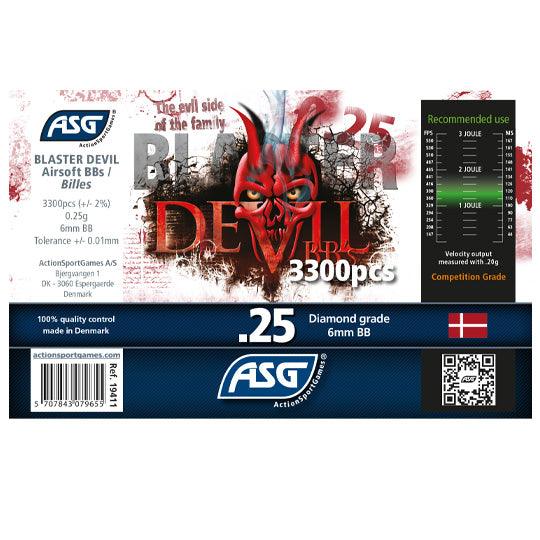 Blaster Devil Softgunkuler 0.25g - 3300stk - Game-On.no