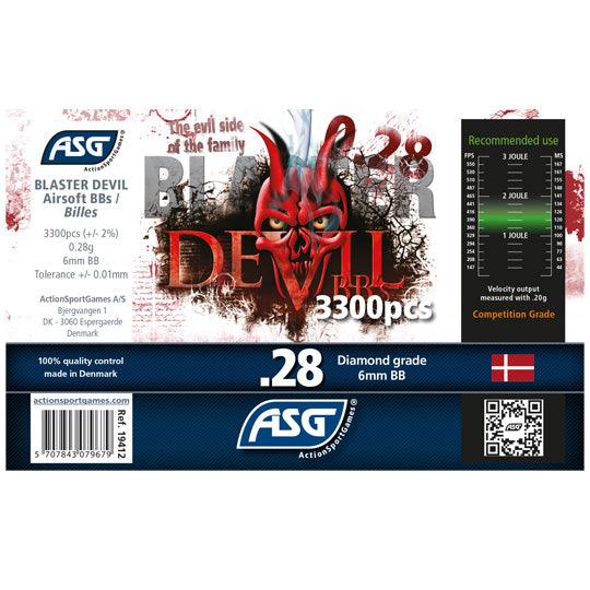 Blaster Devil Softgunkuler 0.28g - 3300stk - Game-On.no