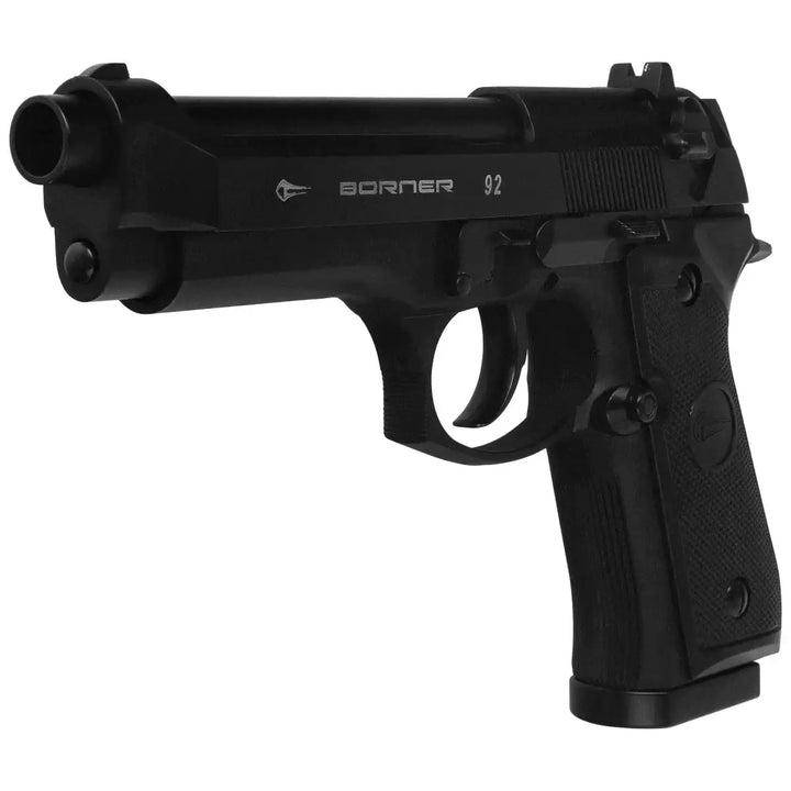 Borner - M9 Classic CO2 Drevet Luftpistol med Blowback - 4.5mm BB / Pellets - Game-On.no