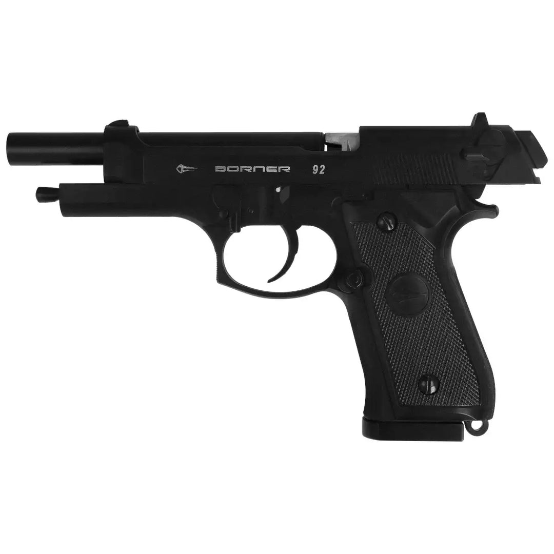 Borner - M9 Classic CO2 Drevet Luftpistol med Blowback - 4.5mm BB / Pellets - Game-On.no