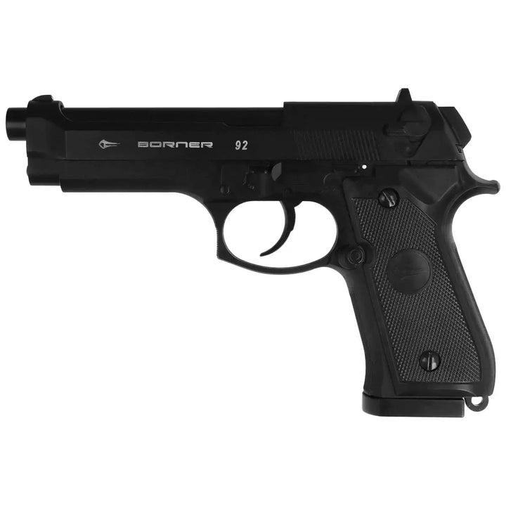 Borner - M9 Classic CO2 Drevet Luftpistol med Blowback - 4.5mm BB / Pellets - Game-On.no