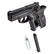 Borner C11 CO2 luftpistol 4.5mm BB, med skaftplate skjøvet tilbake, CO2-patron og magasin