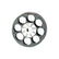 Borner M9 Classic roterende klips, forfra med 8 hull