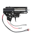 Specna Arms Aether HAL ETU komplett V2 gearbox med ledninger og Deans-plugg, sett fra siden