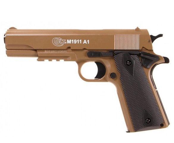 Colt 1911 HPA Fjærdrevet Softgun med Metallslide - Dark Earth - Game-On.no