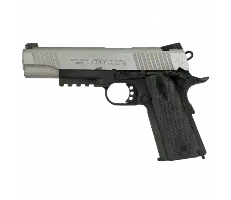Colt 1911 Rail Gun GBB Co2 Bicolor - Airsoft - Game-On.no