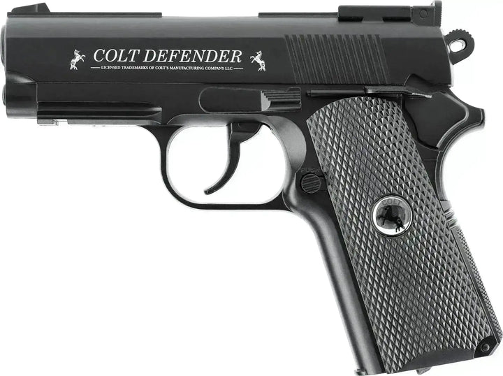 Colt Defender 4.5 mm Co2 Luftpistol Sort – Fullmetall og 16 skudds magasin - Game-On.no
