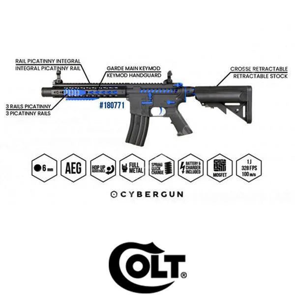 Colt - M4 Hornet (Blue Fox) Elektrisk Airsoftrifle med Mosfet - - Game-On.no