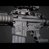 EMG x Colt M4A1 RIS CGS, nærbilde Colt-varemerke og velger