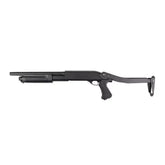 CYMA - M870 Taktisk CQB Softgun Hagle med Foldbar Kolbe - 3 Skudds Pump - Game-On.no