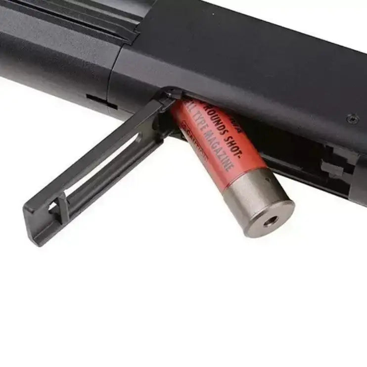 CYMA - M870 Taktisk CQB Softgun Hagle med Foldbar Kolbe - 3 Skudds Pump - Game-On.no