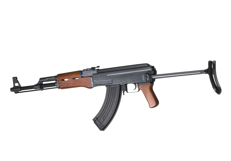 Cyma CM028S AKS47 Elektrisk Softgun m/Foldekolbe - Sort/Brun - motsatt side