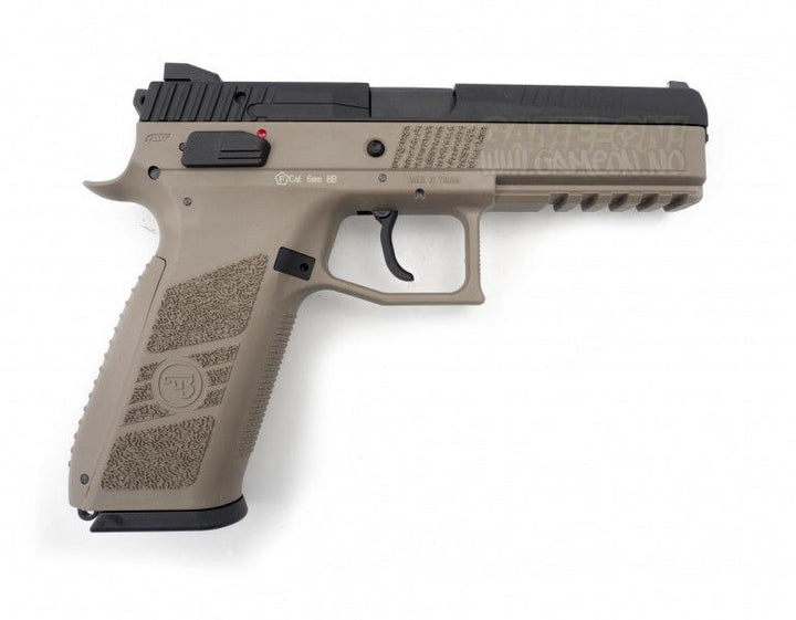 CZ P-09 FDE Gass Softgun inkl. Koffert - GBB - Game-On.no