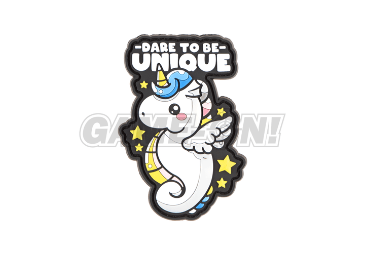 Dare to be Unique Unicorn Patch - Farget - Game-On.no