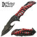 Dark Fantasy Foldekniv – Skelleton Design Med Stonewash Blad - Game-On.no