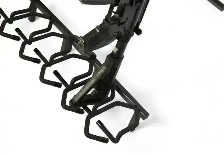 Deluxe våpenstativ i stål – Oppbevaring for opptil 6 rifler - Game-On.no