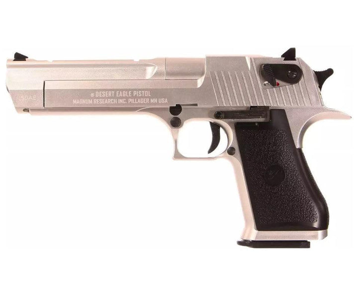 Desert Eagle .50AE Gassdrevet Softgunpistol med Koffert - Sølv - Game-On.no