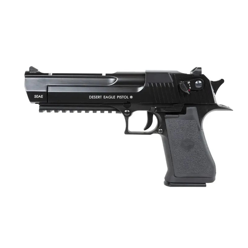 Desert Eagle 50AE Semi/Full Auto Softgunpistol CO2 - Svart - Game-On.no