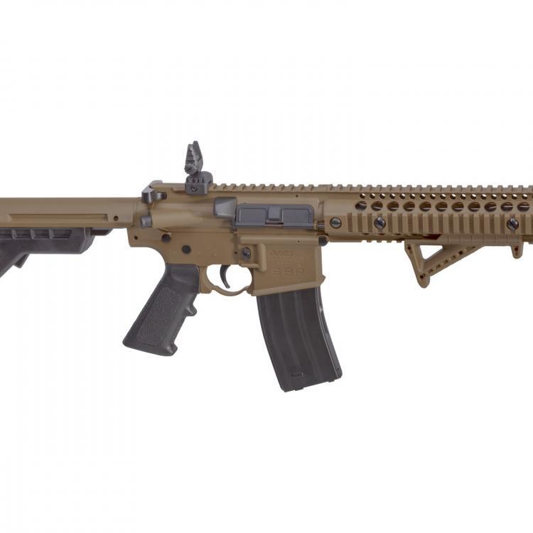 DPMS SBR Full Auto - 4.5mm Luftgevær - FDE - Game-On.no