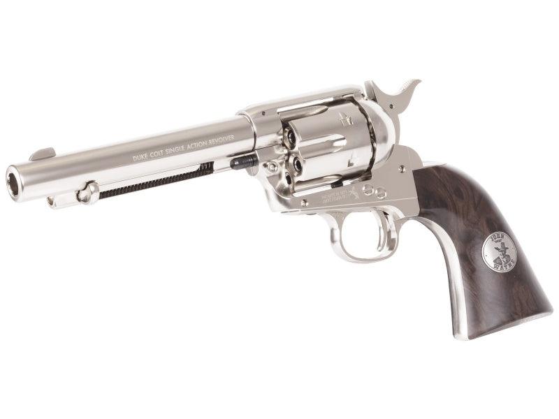 Duke Colt SAA .45 - John Wayne Edition - 4.5mm Pellets - Nickel - Game-On.no