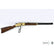 Denix Winchester 1873 replika rifle i gull med spaken nede
