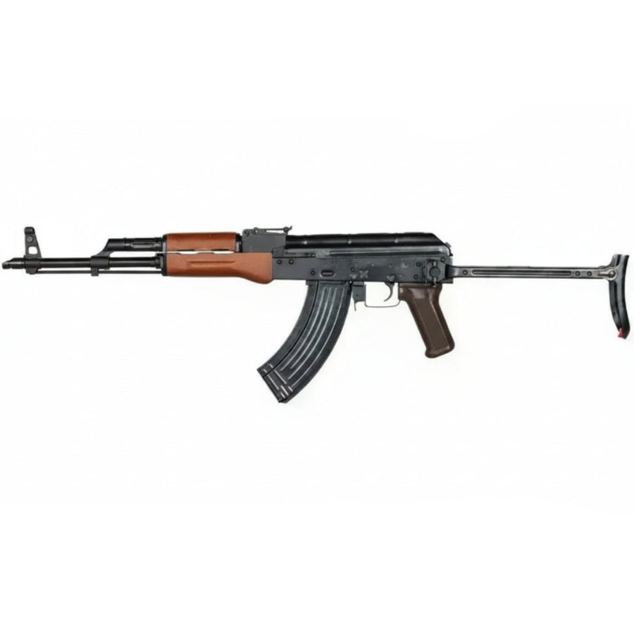 E&L - AKM-S Essential Elektrisk Softgun Rifle Full Metall - Svar - Game-On.no
