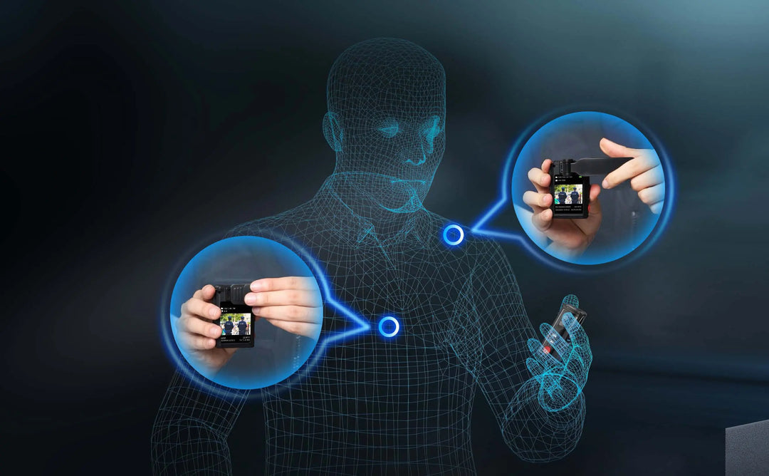 Hytera - GC550 Bodycam - Kompakt 2K Kamera med Vid Bildevinkel - 32gb