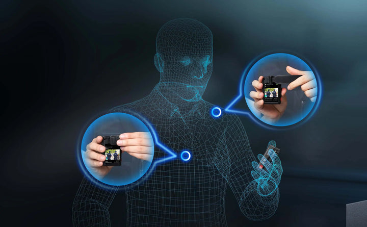 Hytera - GC550 Bodycam - Kompakt 2K Kamera med Vid Bildevinkel - 32gb