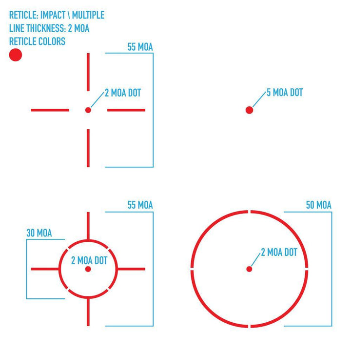 Firefield - Impact Rødpunktsikte - 21mm - Game-On.no