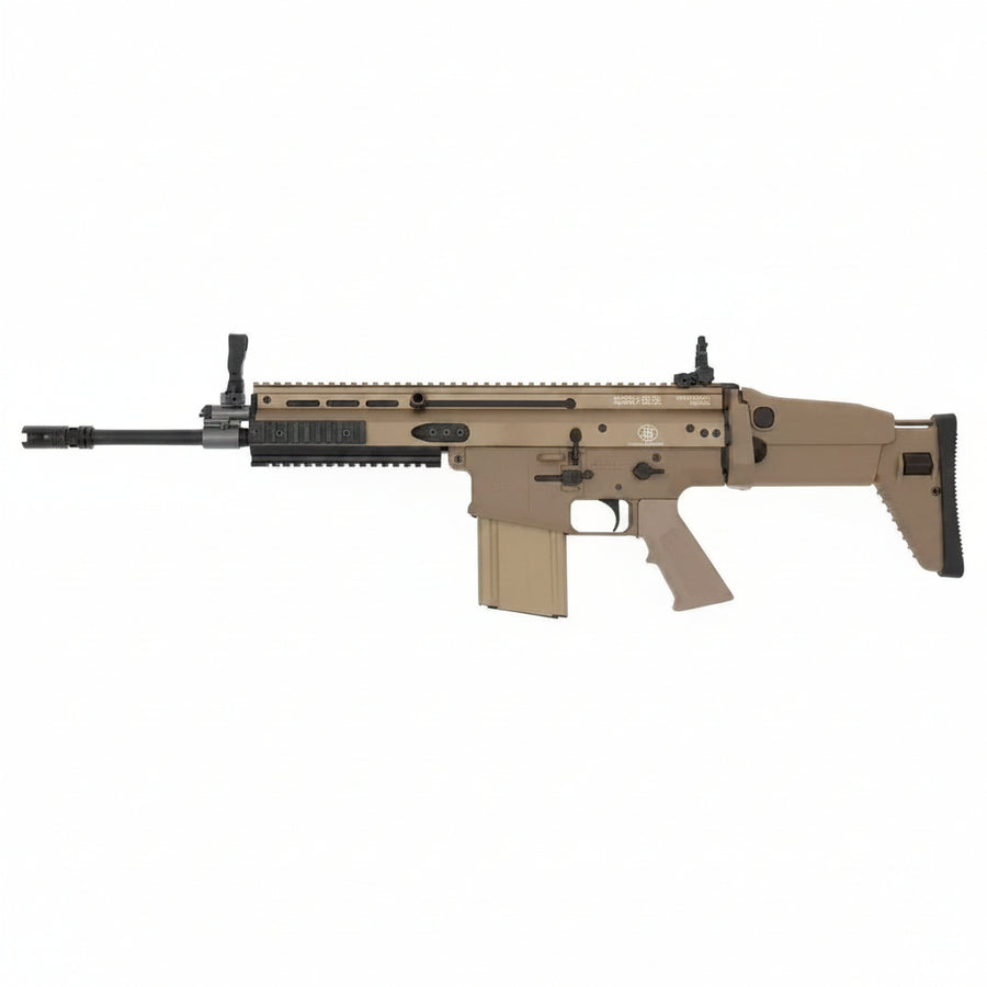 FN Herstal - SCAR-H PRO Elektrisk Softgun Rifle - TAN - Game-On.no