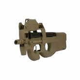 FN P90 Elektrisk Airsoftrifle med Rødpunktsikte(PAKKE) - TAN - Game-On.no