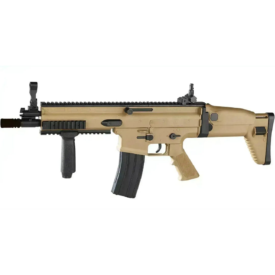 FN SCAR-L - Fjærdrevet Softgunrifle - TAN - Game-On.no
