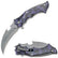 Foldekniv med Hawkbill Blad - Lilla Hodeskallemotiv - Game-On.no