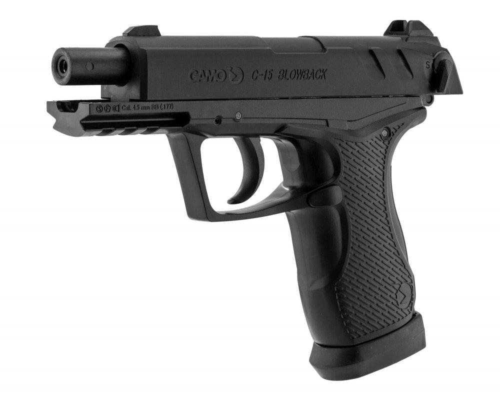 Gamo - C15 CO2 Drevet Luftpistol med Blowback - 4.5mm - Game-On.no