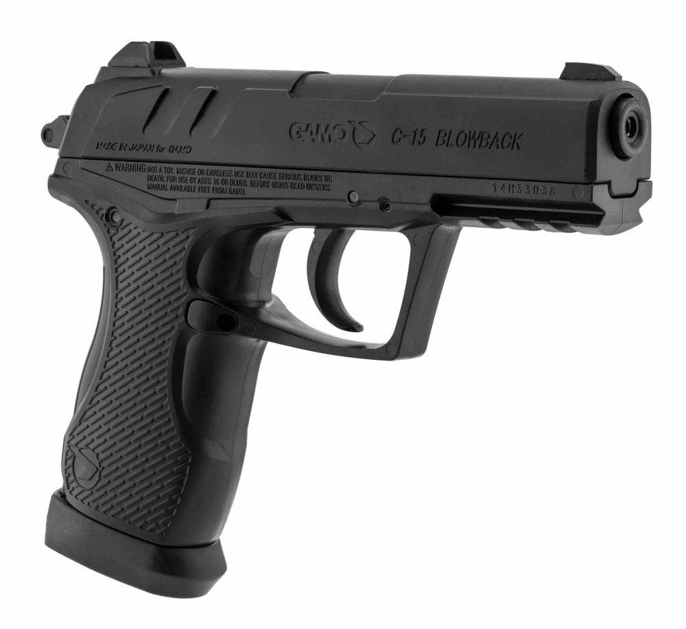 Gamo - C15 CO2 Drevet Luftpistol med Blowback - 4.5mm - Game-On.no