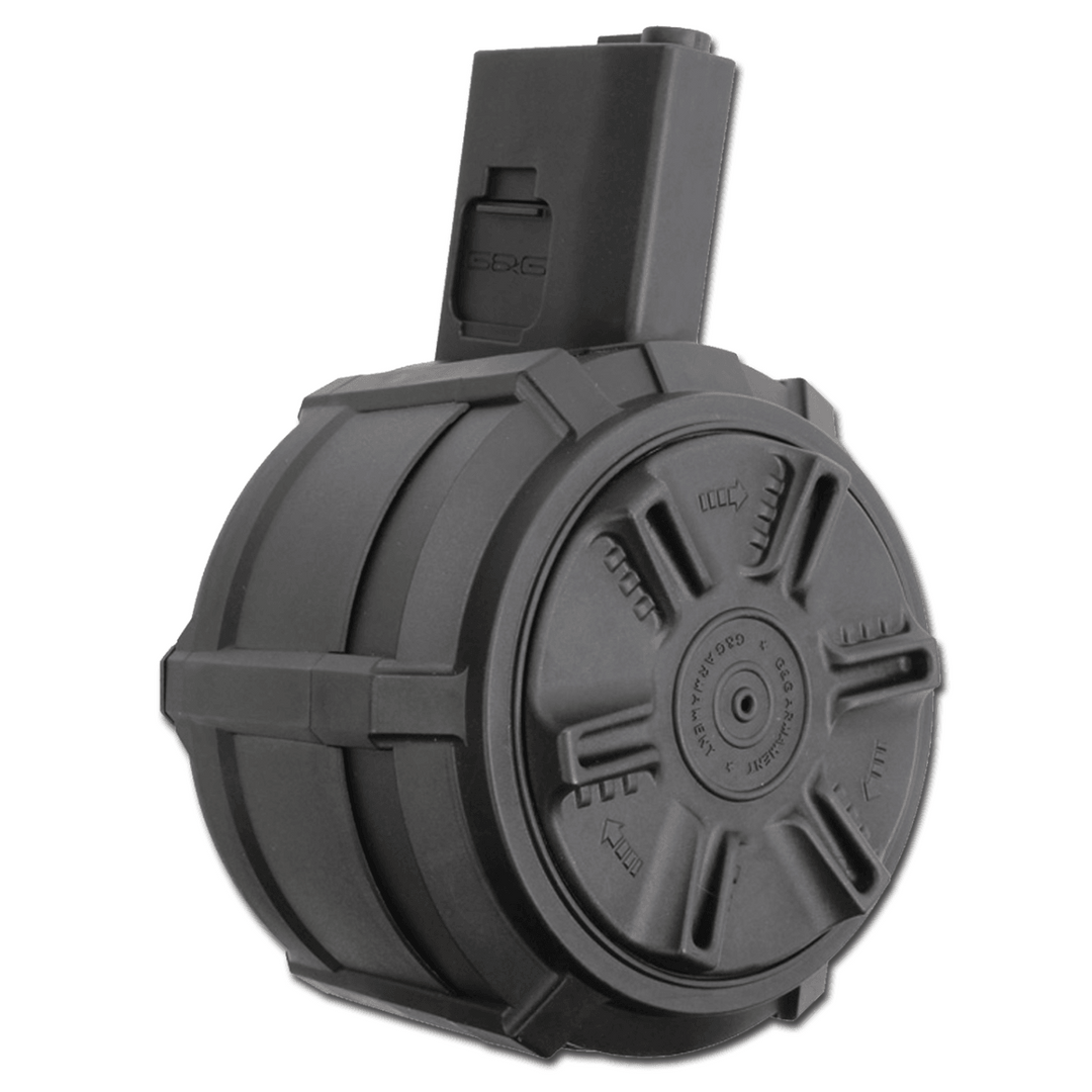 G&G - 2300 skudds Automatisk Drum Mag til M4/M15/M16 - Game-On.no