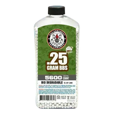 G&G BIO Softgunkuler 0.25g Hvite - 5600stk (Flaske) - Game-On.no