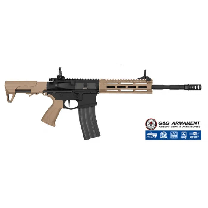 G&G - CM16 Raider L 2.0E TAN AEG - PAKKE - Game-On.no