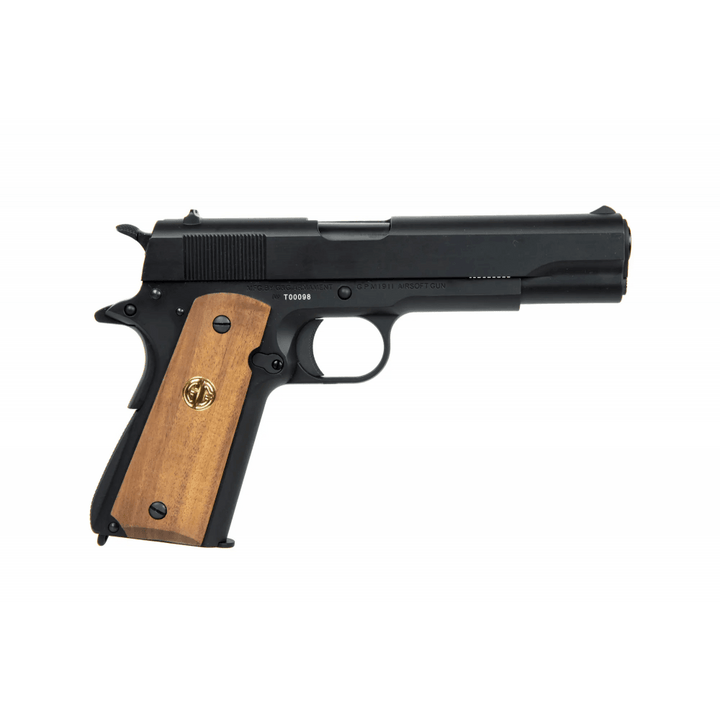 G&G GPM1911 GP2 Airsoftpistol med Blowback - Metall & Tre - Game-On.no