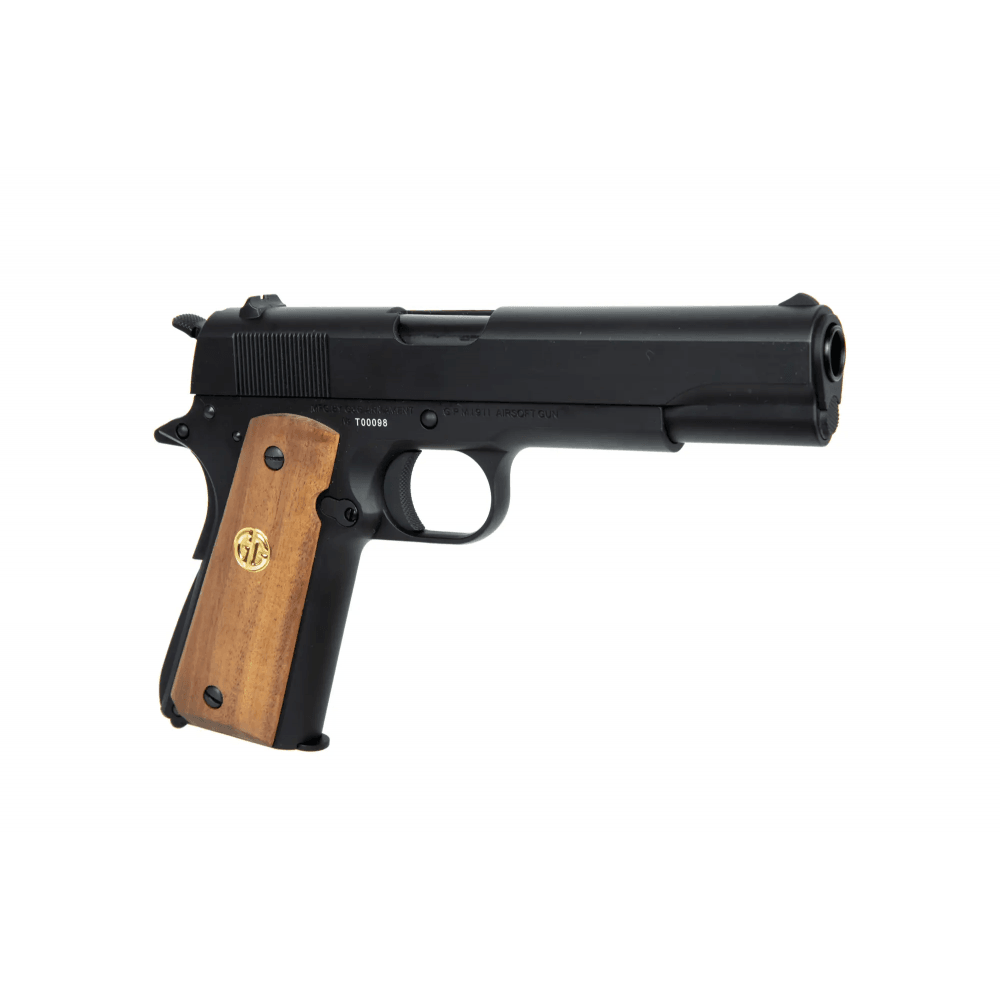 G&G GPM1911 GP2 Airsoftpistol med Blowback - Metall & Tre - Game-On.no