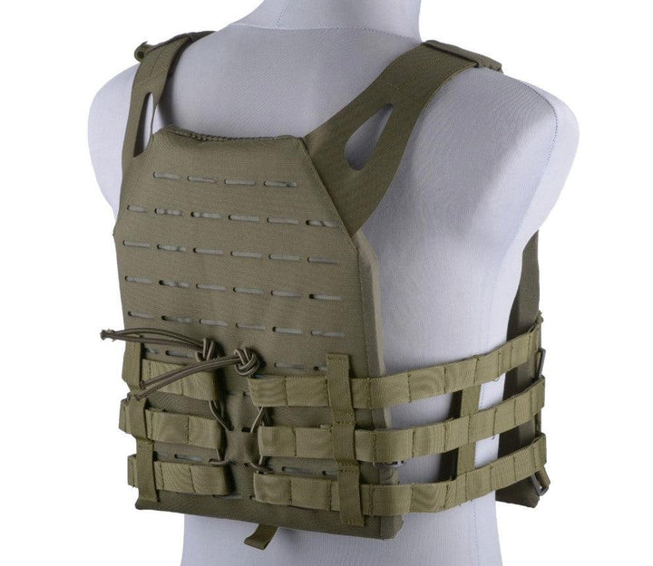 GFC - Jump-type Laser Cut Plate Carrier - Oliven med Plater inkl - Game-On.no