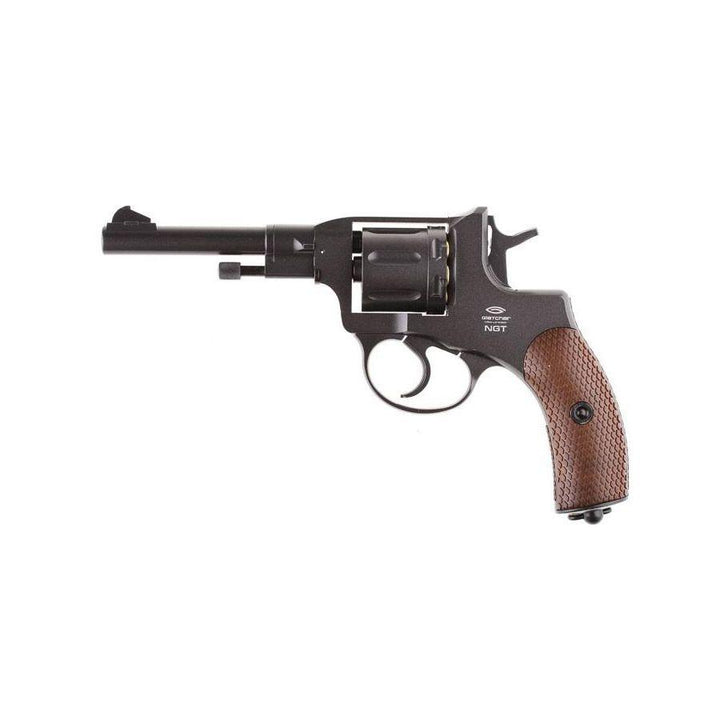 Gletcher - 1895 Nagant Revolver Full Metall - 4.5mm BB - Black - Game-On.no