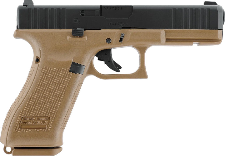 Glock 17 French Edition Gass Softgun med Blowback - Svart / Tan - Game-On.no