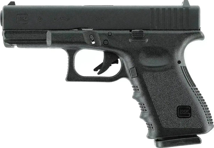 Glock 19 - Gass softgun med blowback - Pakkesett - Game-On.no