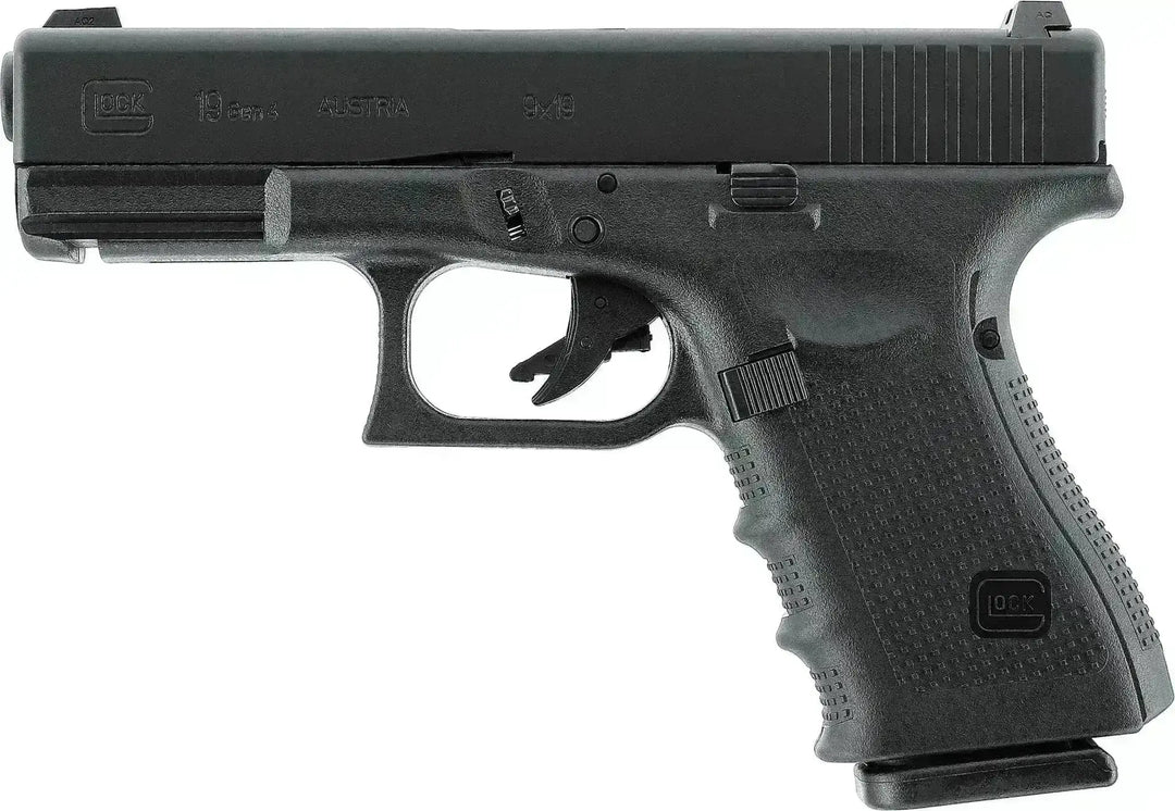 GLOCK 19 Gen4 Gass Softgun med Blowback - Pakkesett - Game-On.no