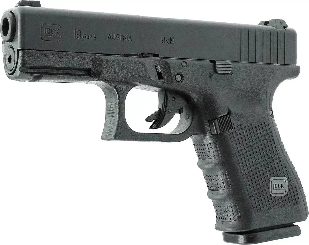 GLOCK 19 Gen4 Gass Softgun med Blowback - Pakkesett - Game-On.no