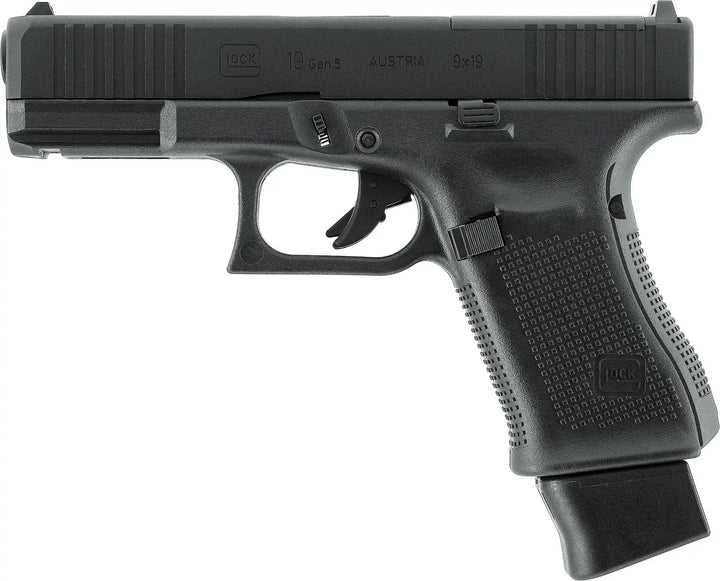 GLOCK 19 Gen5 MOS Softgunpistol med Blowback - Pakkesett - Game-On.no